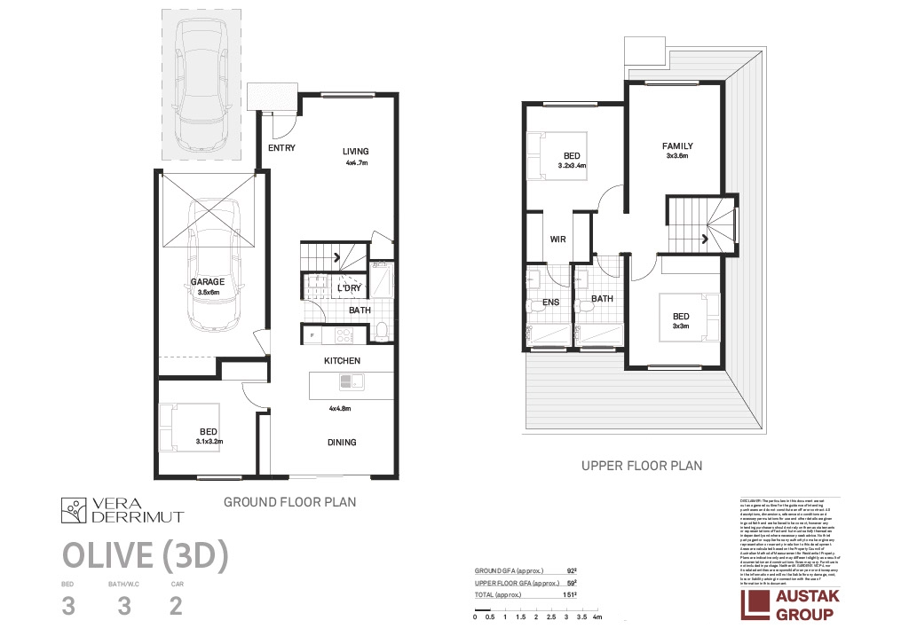 Olive Type 3D floor plan, VERA Derrimut